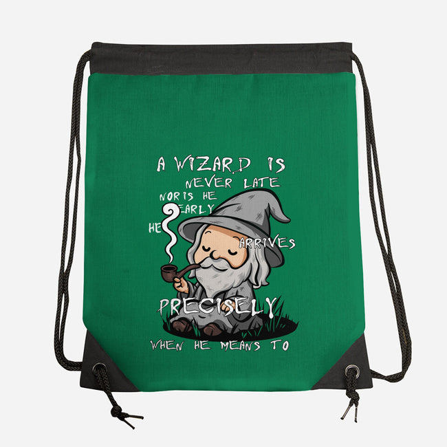 A Wizard Is Never Late-None-Drawstring-Bag-fanfabio