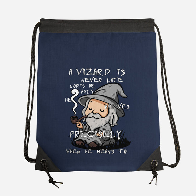 A Wizard Is Never Late-None-Drawstring-Bag-fanfabio