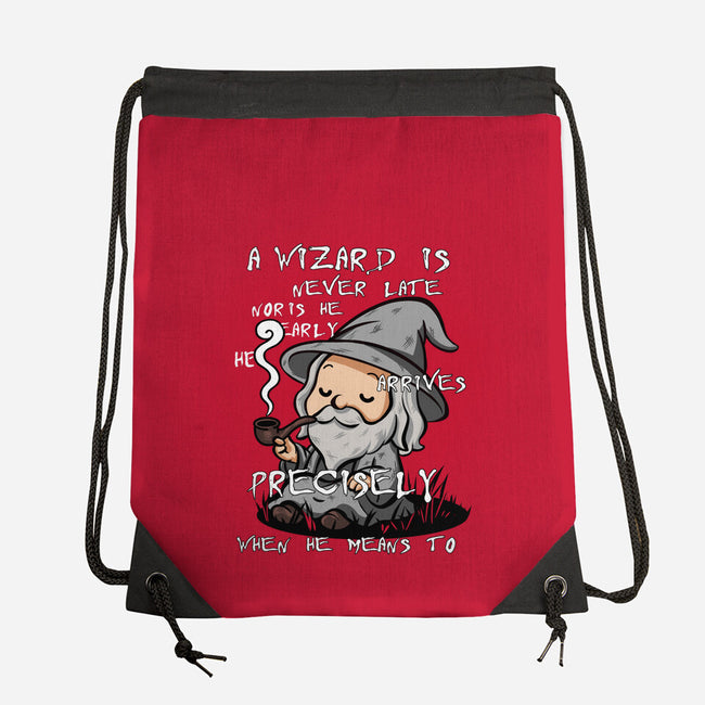 A Wizard Is Never Late-None-Drawstring-Bag-fanfabio