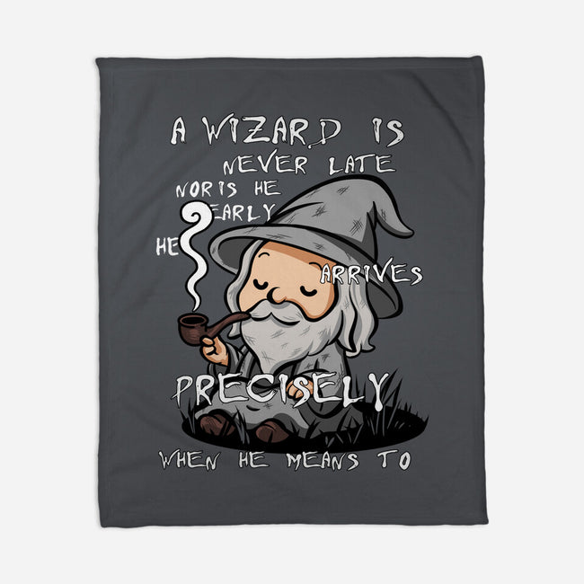 A Wizard Is Never Late-None-Fleece-Blanket-fanfabio