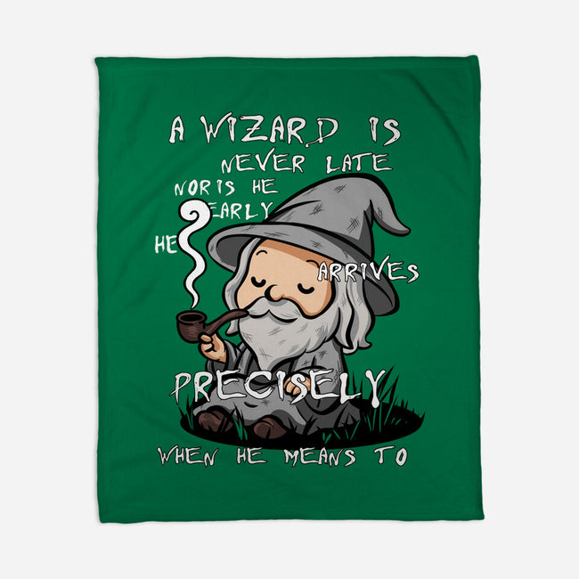 A Wizard Is Never Late-None-Fleece-Blanket-fanfabio