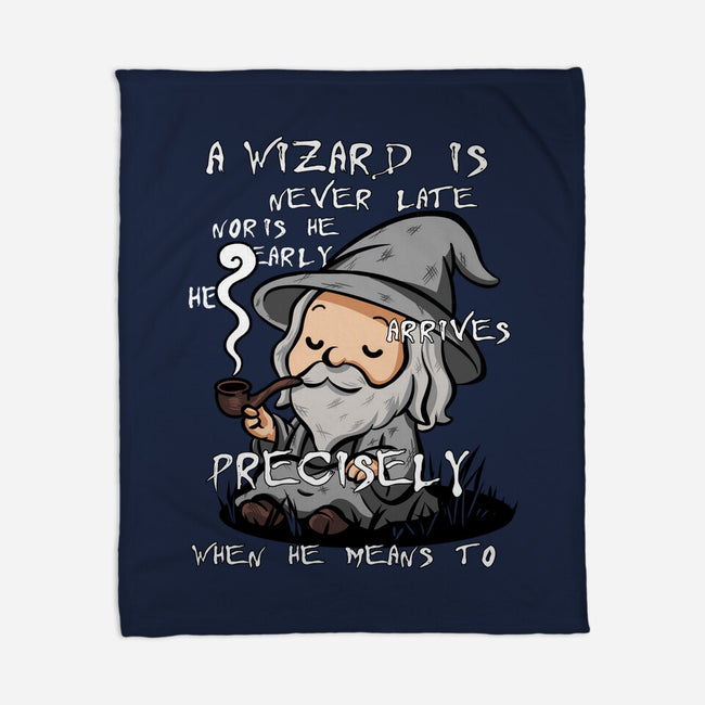 A Wizard Is Never Late-None-Fleece-Blanket-fanfabio