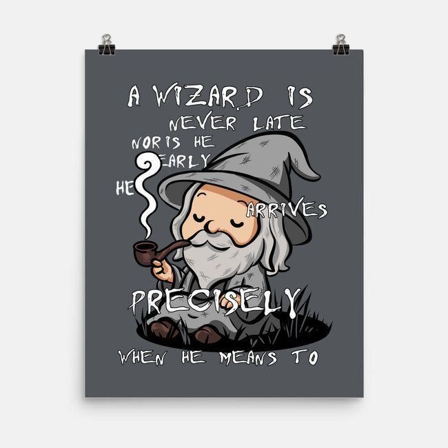 A Wizard Is Never Late-None-Matte-Poster-fanfabio