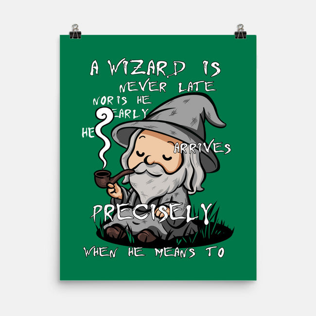 A Wizard Is Never Late-None-Matte-Poster-fanfabio
