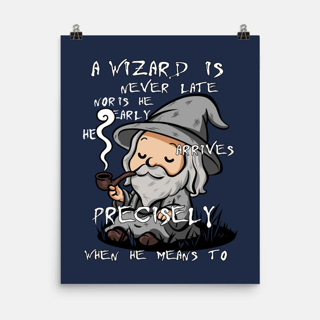A Wizard Is Never Late-None-Matte-Poster-fanfabio