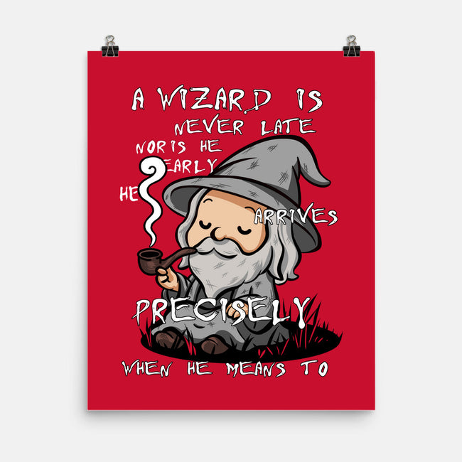 A Wizard Is Never Late-None-Matte-Poster-fanfabio