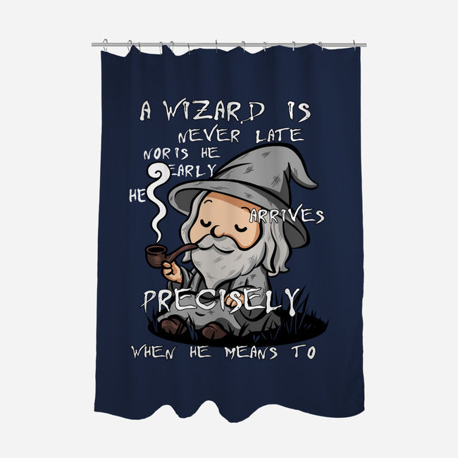 A Wizard Is Never Late-None-Polyester-Shower Curtain-fanfabio