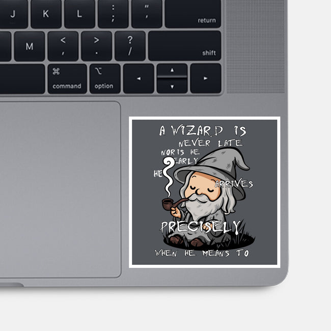 A Wizard Is Never Late-None-Glossy-Sticker-fanfabio