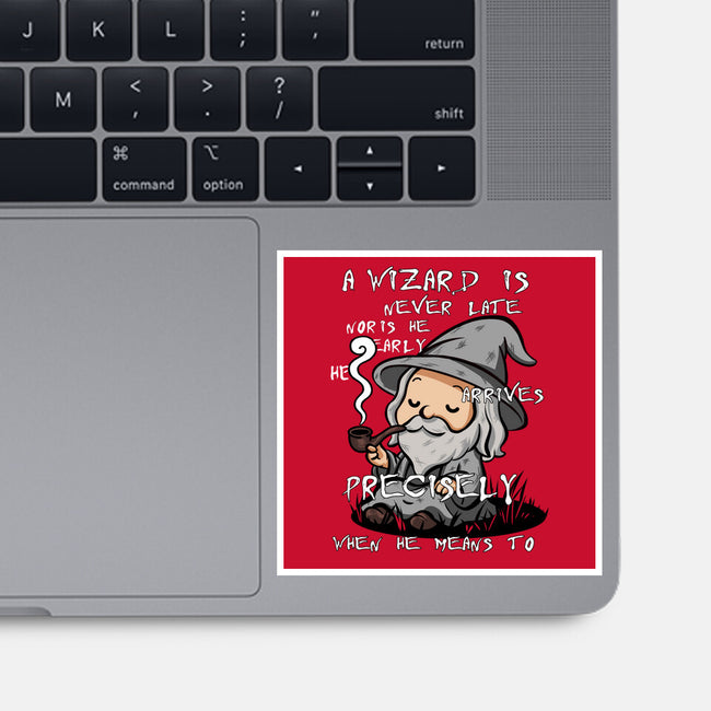 A Wizard Is Never Late-None-Glossy-Sticker-fanfabio