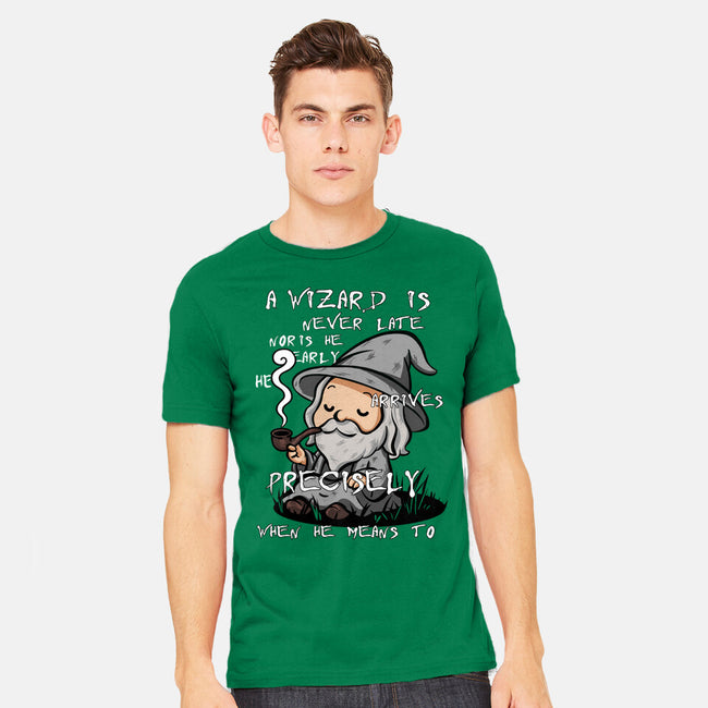 A Wizard Is Never Late-Mens-Heavyweight-Tee-fanfabio