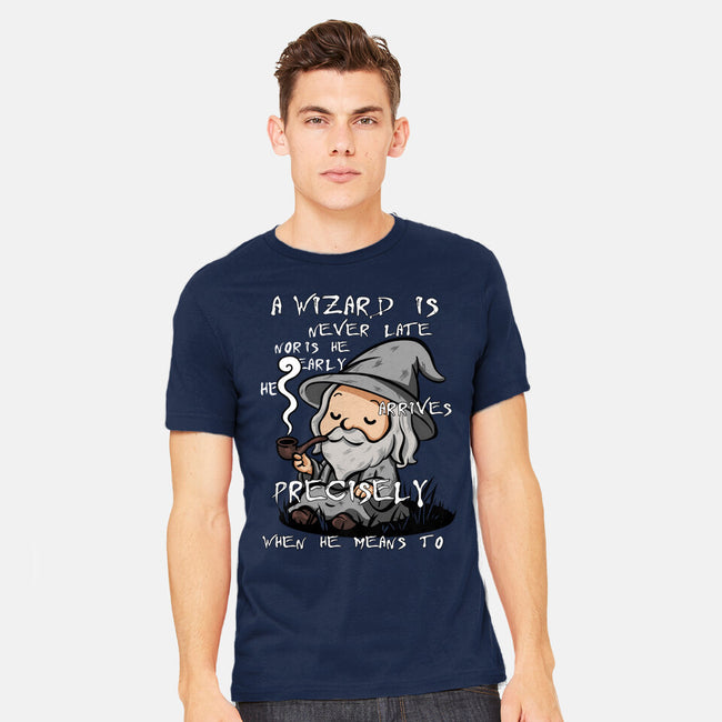 A Wizard Is Never Late-Mens-Heavyweight-Tee-fanfabio