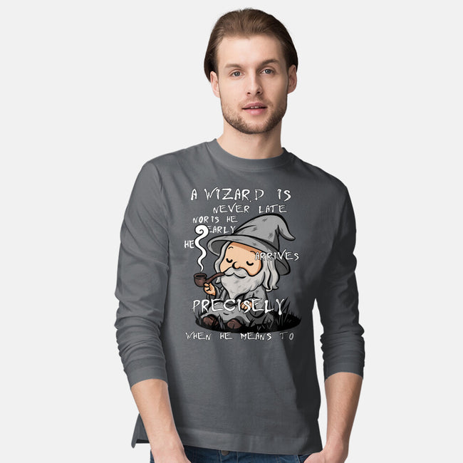 A Wizard Is Never Late-Mens-Long Sleeved-Tee-fanfabio