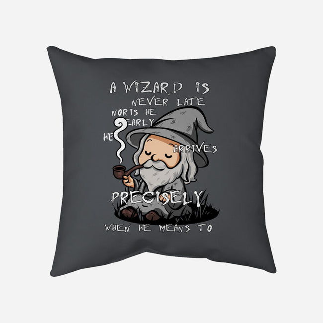 A Wizard Is Never Late-None-Removable Cover w Insert-Throw Pillow-fanfabio