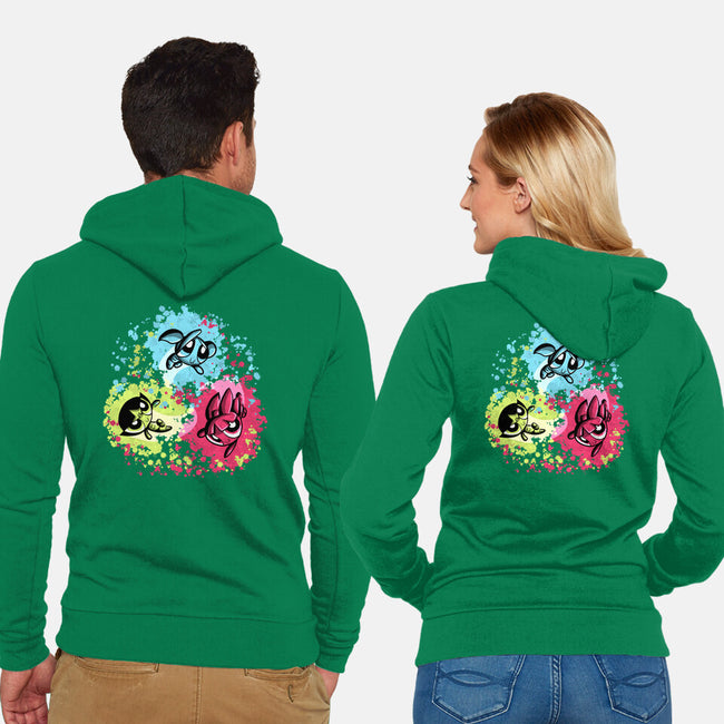 Super Colorgirls-Unisex-Zip-Up-Sweatshirt-nickzzarto