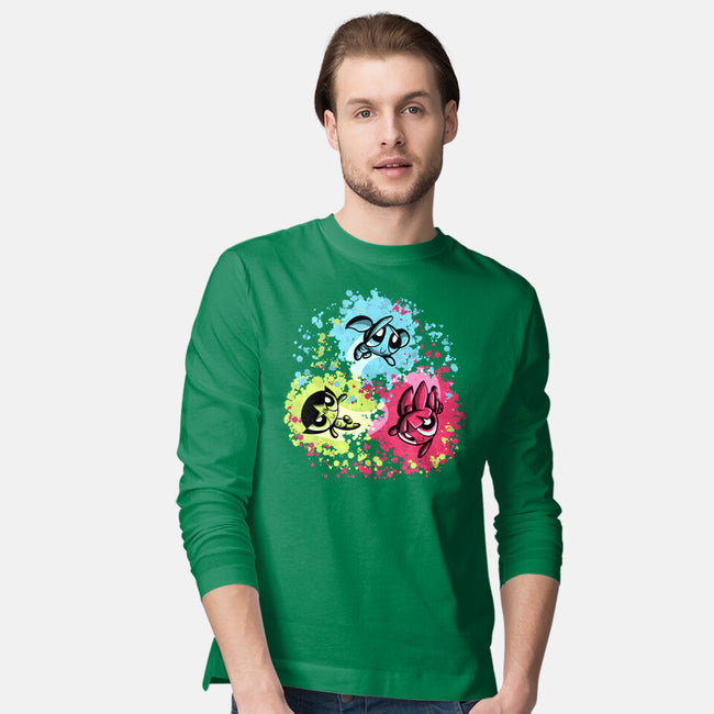 Super Colorgirls-Mens-Long Sleeved-Tee-nickzzarto