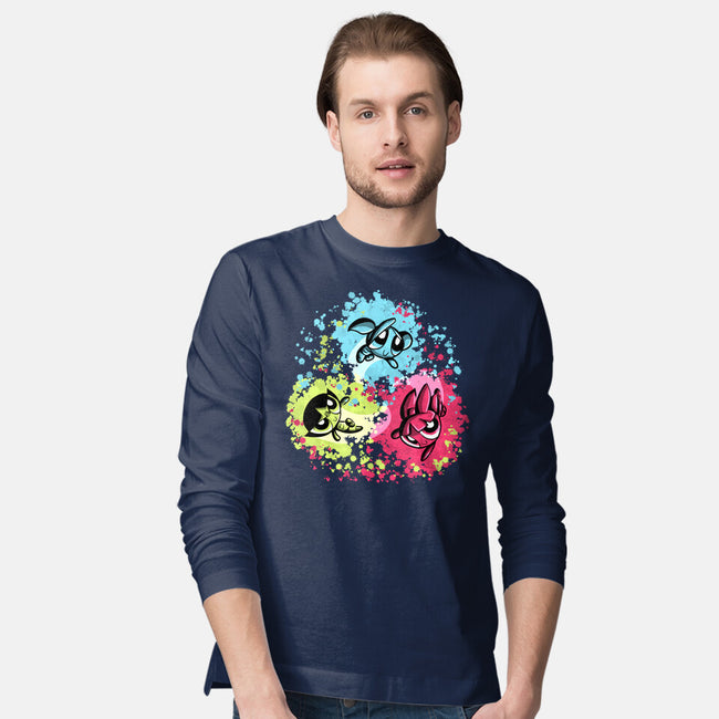 Super Colorgirls-Mens-Long Sleeved-Tee-nickzzarto