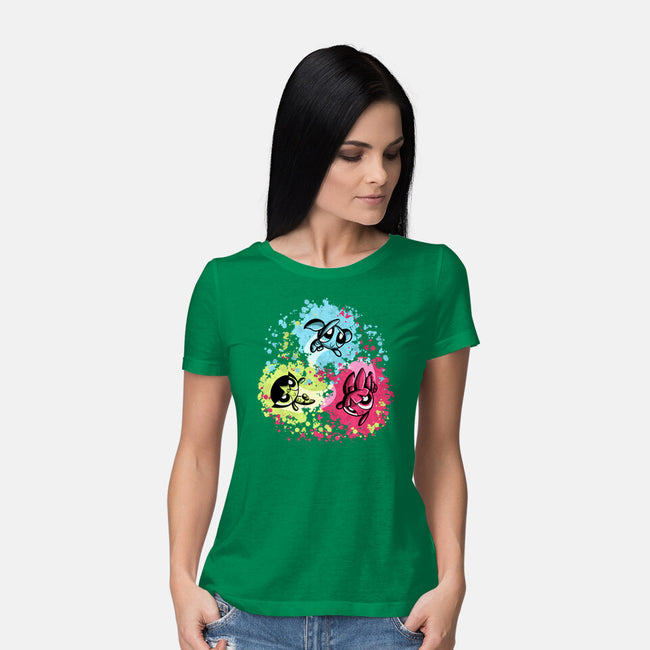 Super Colorgirls-Womens-Basic-Tee-nickzzarto