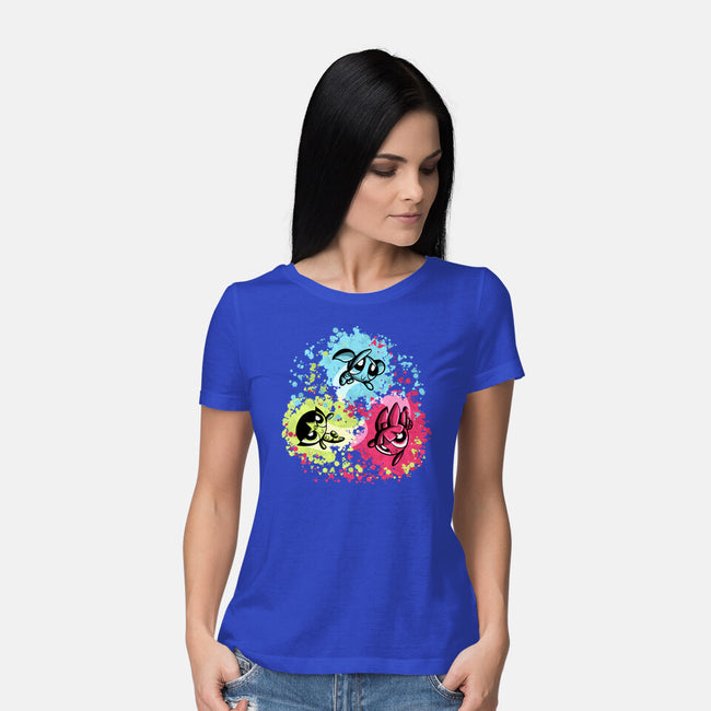 Super Colorgirls-Womens-Basic-Tee-nickzzarto