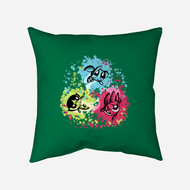 Super Colorgirls-None-Removable Cover w Insert-Throw Pillow-nickzzarto