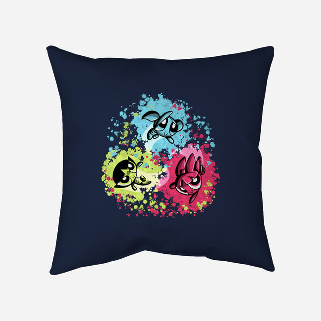 Super Colorgirls-None-Removable Cover w Insert-Throw Pillow-nickzzarto