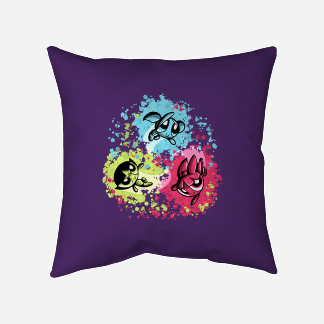 Super Colorgirls-None-Removable Cover w Insert-Throw Pillow-nickzzarto