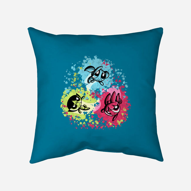 Super Colorgirls-None-Removable Cover w Insert-Throw Pillow-nickzzarto