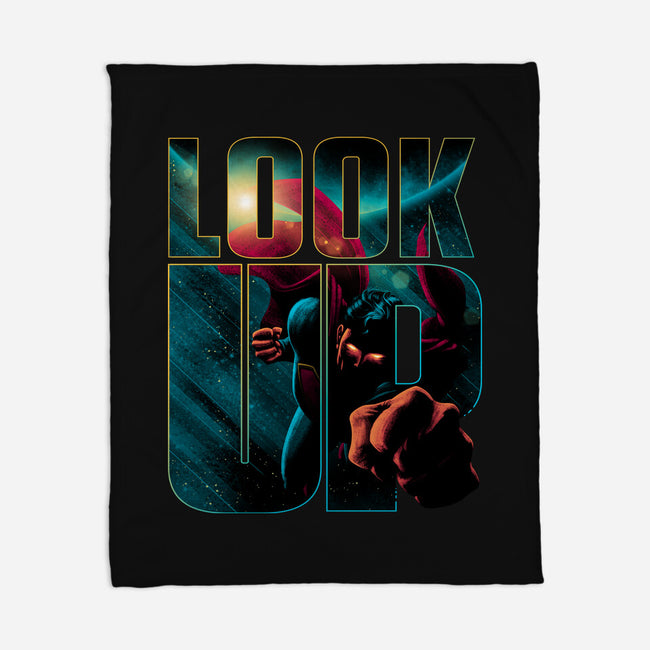 Look Up-None-Fleece-Blanket-teesgeex