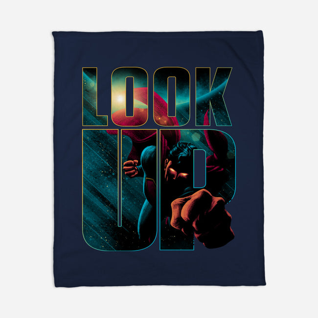 Look Up-None-Fleece-Blanket-teesgeex