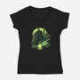 The Last Ronin-Womens-V-Neck-Tee-grevalra
