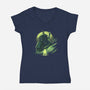 The Last Ronin-Womens-V-Neck-Tee-grevalra
