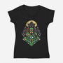 Go Ninja-Womens-V-Neck-Tee-jrberger