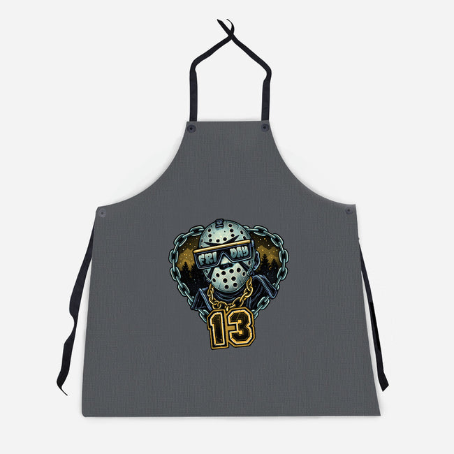 Friday Madness-Unisex-Kitchen-Apron-glitchygorilla