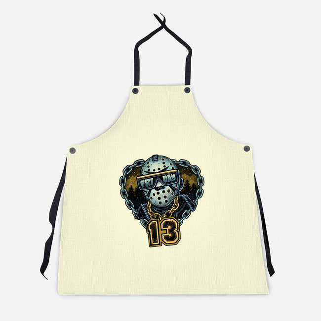 Friday Madness-Unisex-Kitchen-Apron-glitchygorilla