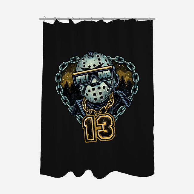 Friday Madness-None-Polyester-Shower Curtain-glitchygorilla
