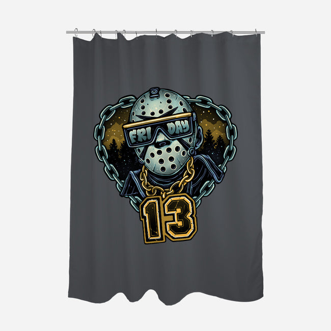 Friday Madness-None-Polyester-Shower Curtain-glitchygorilla