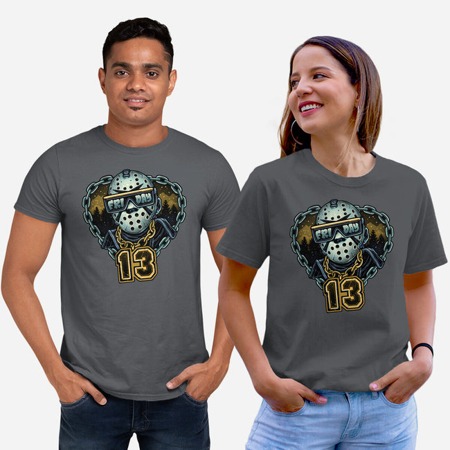 Friday Madness-Unisex-Basic-Tee-glitchygorilla