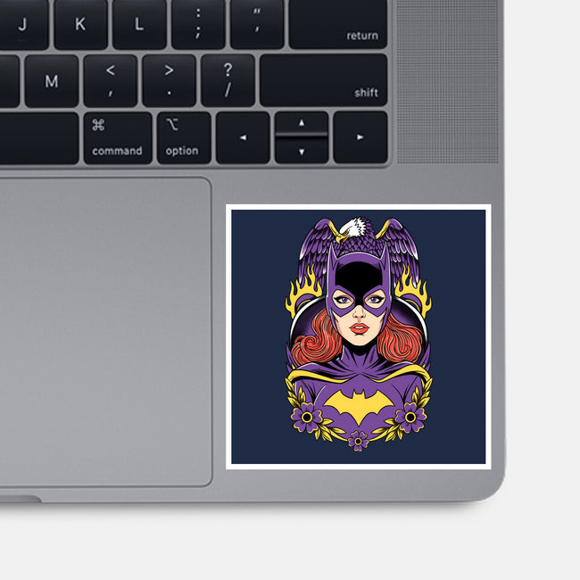 Caped Crusader-None-Glossy-Sticker-P1yu5h