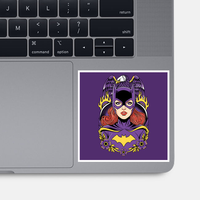 Caped Crusader-None-Glossy-Sticker-P1yu5h