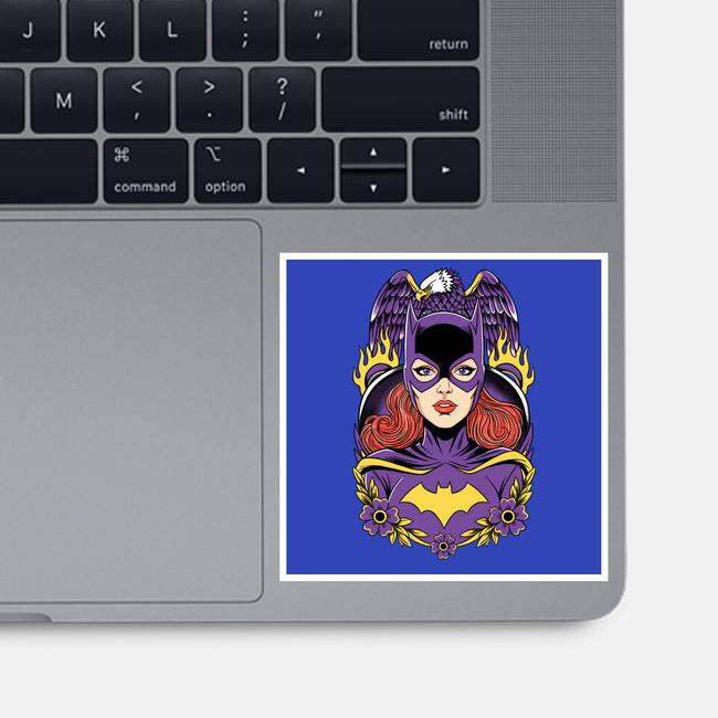 Caped Crusader-None-Glossy-Sticker-P1yu5h
