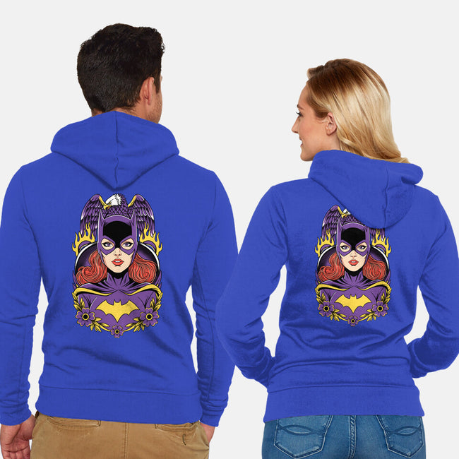 Caped Crusader-Unisex-Zip-Up-Sweatshirt-P1yu5h