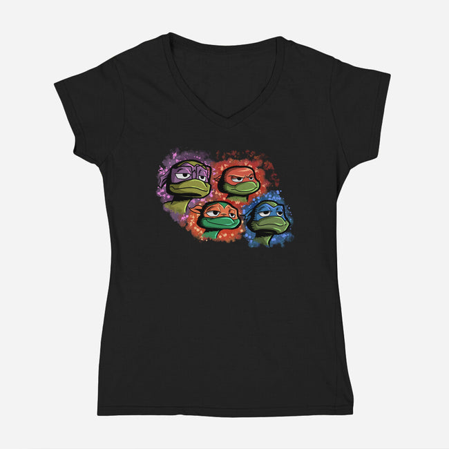 Watch Our New Adventure-Womens-V-Neck-Tee-nickzzarto
