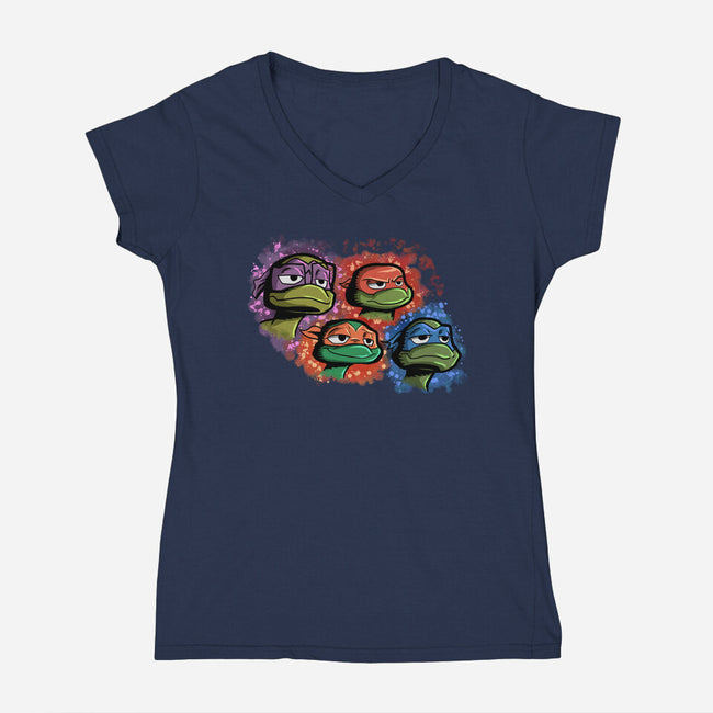 Watch Our New Adventure-Womens-V-Neck-Tee-nickzzarto