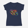 Watch Our New Adventure-Womens-V-Neck-Tee-nickzzarto