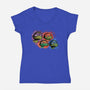 Watch Our New Adventure-Womens-V-Neck-Tee-nickzzarto