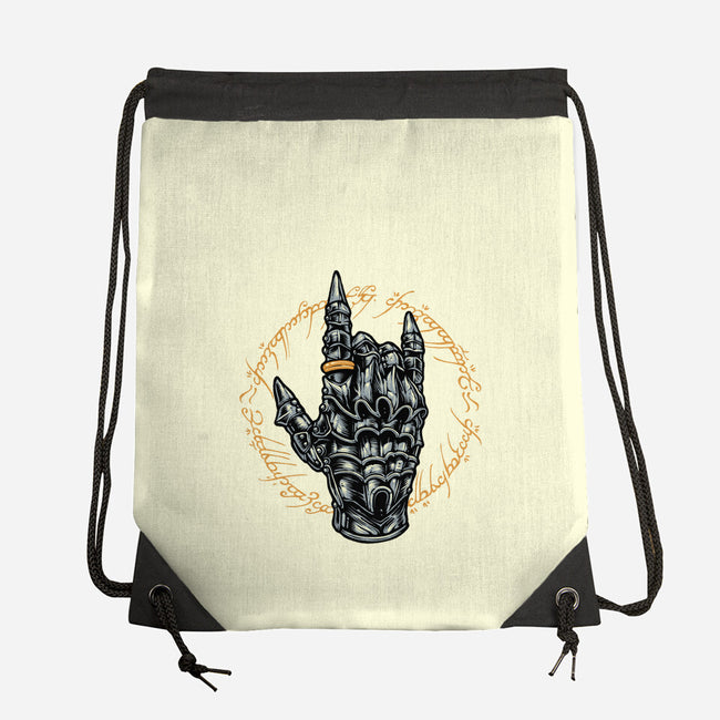 Rock The Dark World-None-Drawstring-Bag-glitchygorilla