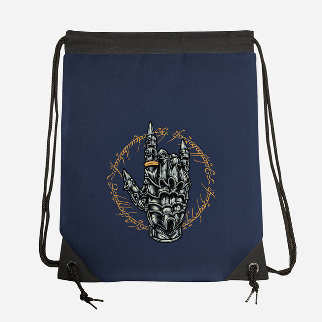 Rock The Dark World-None-Drawstring-Bag-glitchygorilla