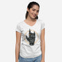 Rock The Dark World-Womens-V-Neck-Tee-glitchygorilla
