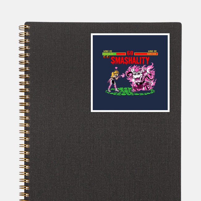 Smash Kombat-None-Glossy-Sticker-demonigote