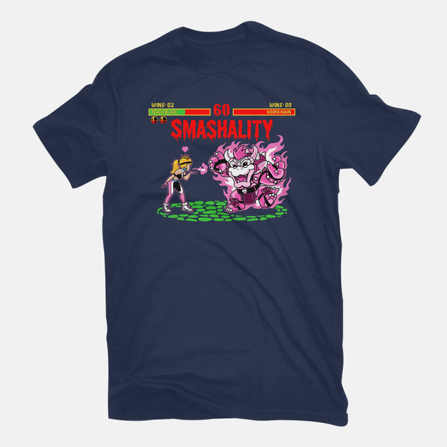 Smash Kombat-Womens-Fitted-Tee-demonigote