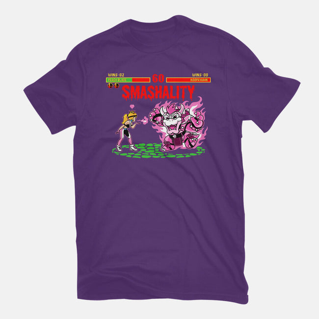 Smash Kombat-Womens-Fitted-Tee-demonigote